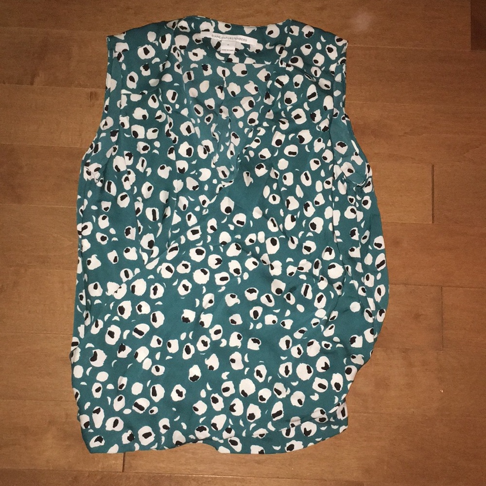 DVF Silk wrap blouse